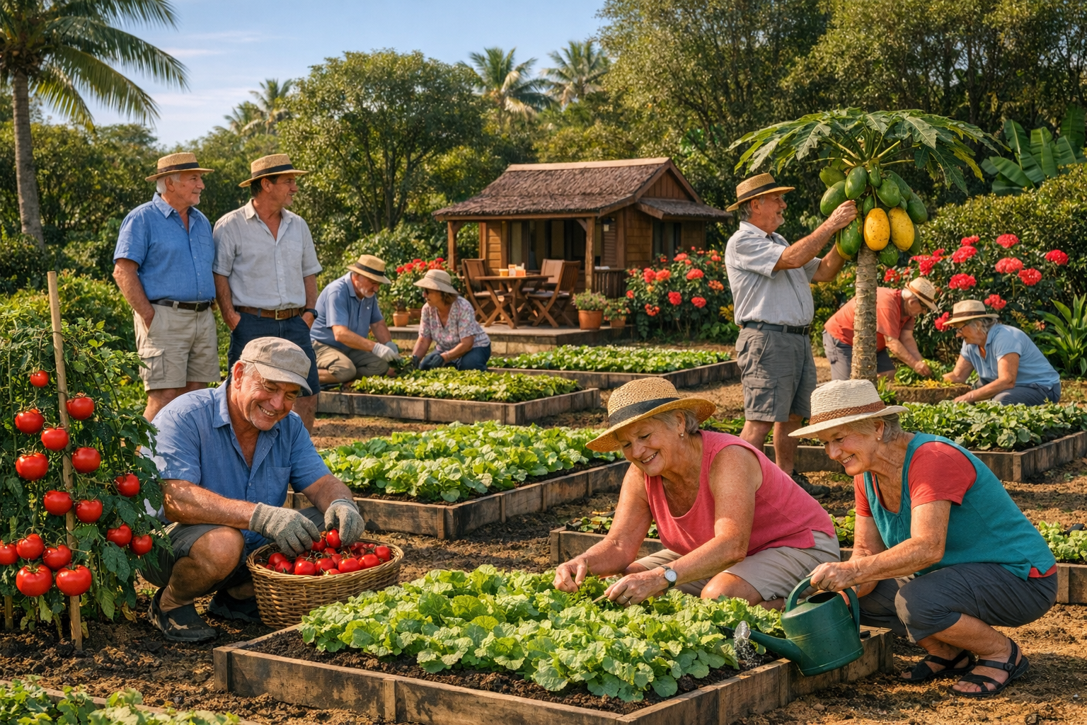 Activit&eacute; au village